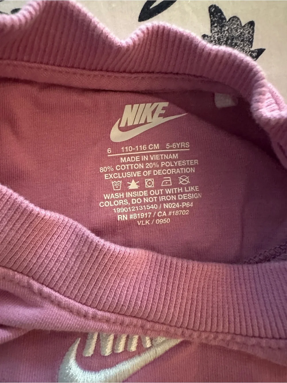 Nike Pink Ruffle Sleeve Tee & Shorts Matching Set